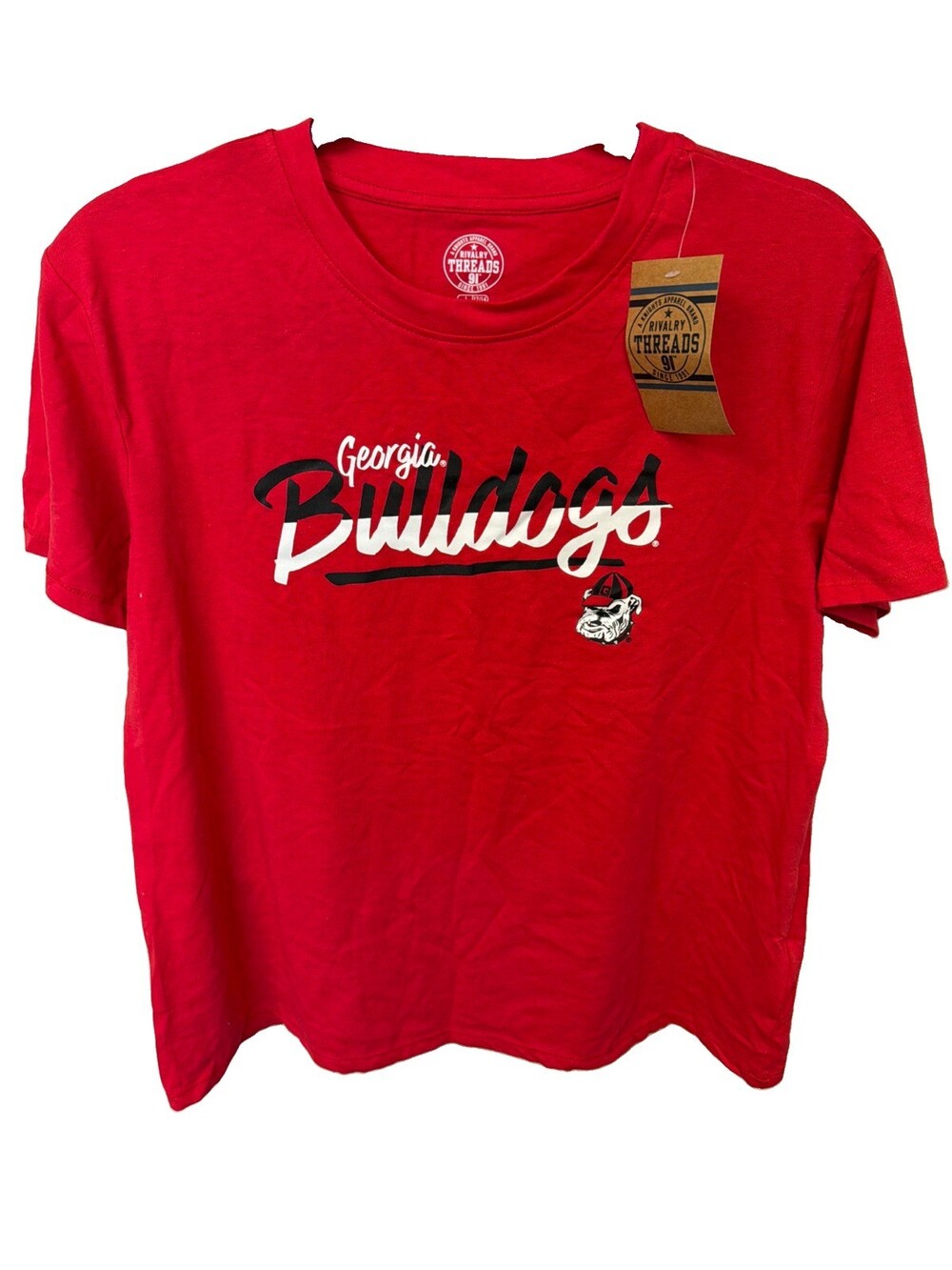GEORGIA BULLDAWGS TSHIRT. SIZE L YOUTH. 12/14 BRAND NEW G004